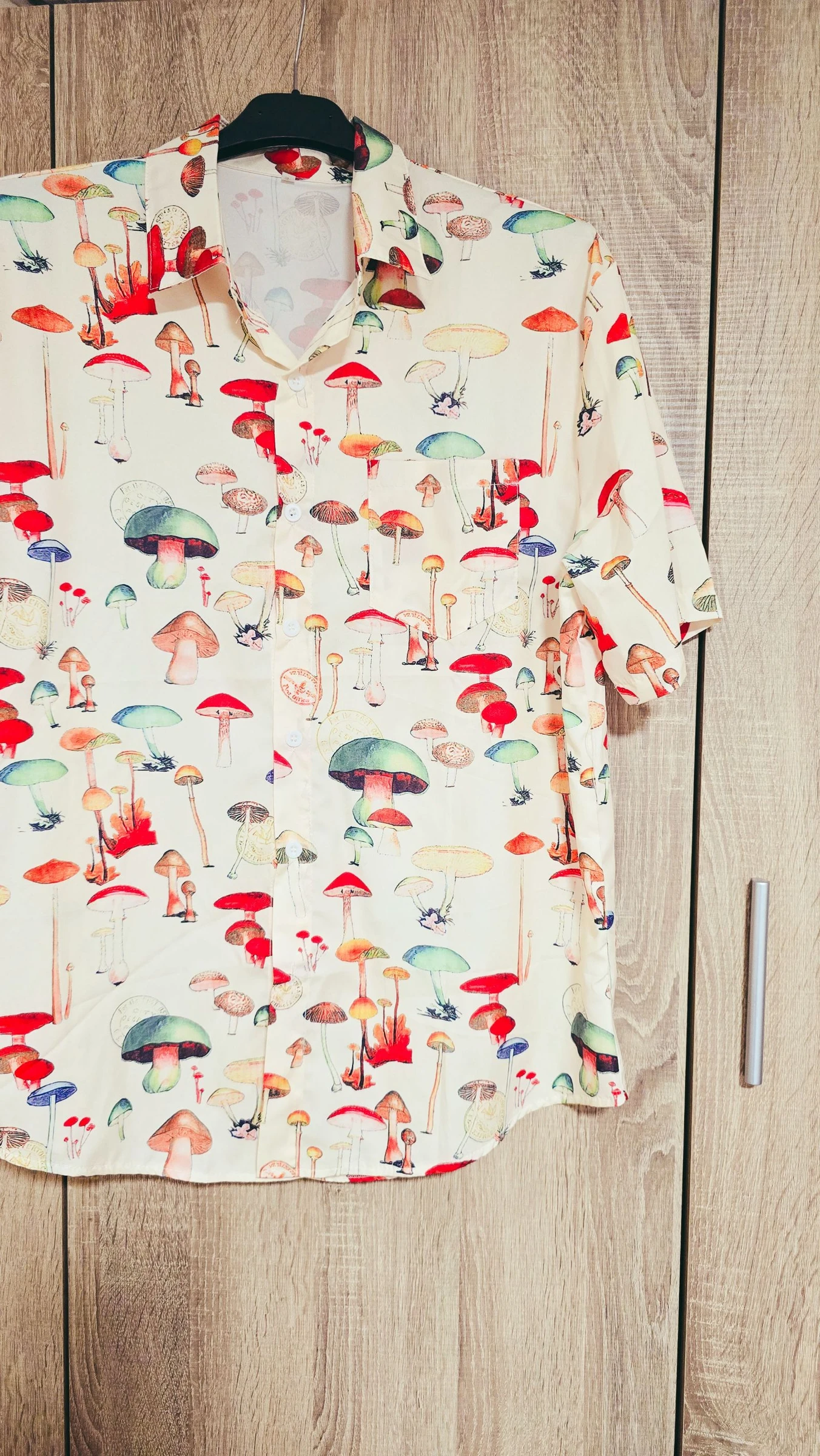 Chemise à motifs champignons | Manches courtes | Taille S – photo 3